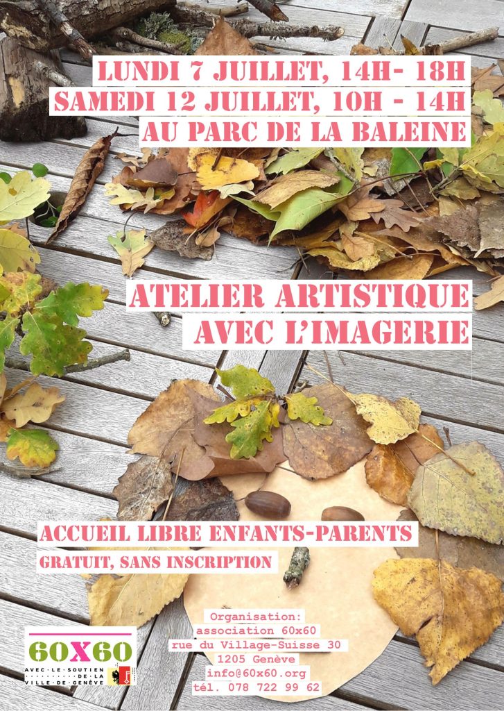 Atelier de création artistique au parc de la Baleine