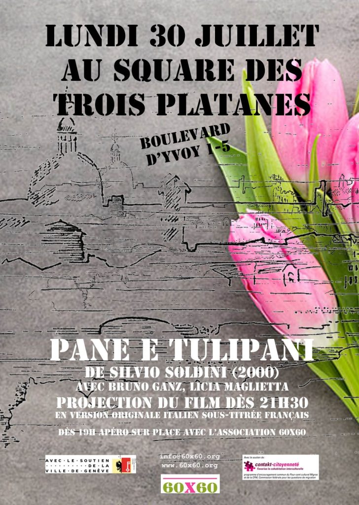 Pane e tulipani au square des Trois Platanes
